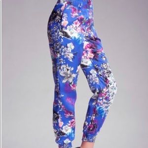 Blue floral pants